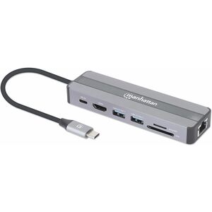 DOCKING USB-C  7PTOS HDMI RED U SB-C PD 2USB V3.2 SDMICRO SD