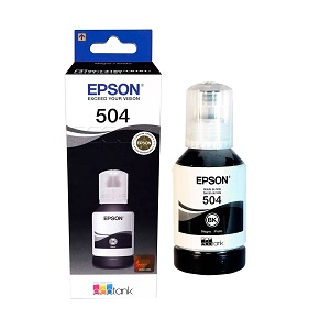 Tanque de Tinta Epson T504 Negro, 127ml SERIE L PARA L4150 Y L4160
