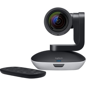 Cámara Logitech PTZ PRO 2, Resolución HD 1080p, Campo Visual de 90°, Enfoque Automático .