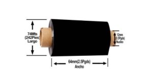 Ribbon Zebra Technologies 6000 - 64mm x 74m 6000 DESKTOP