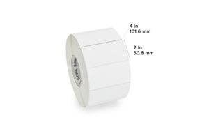 Zebra Rollo de Etiquetas 10003051, 4' x 2', 4 x 2760 Etiquetas, Blanco TABLETOP 4X2  DT  Z-PERFORM 1000D