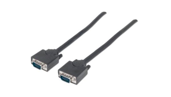 Cable de vídeo IC INTRACOM - 3.05m VGA - para Monitor, Dispositivo de Vídeo - Extremo prinicpal: 1 x HD-15 Hembra VGA - Extremo Secundario: 1 x HD-15 Hembra VGA - Apantallado - Níquel Conector chapado - 28 AWG - Negro MONITOR PANTALLA