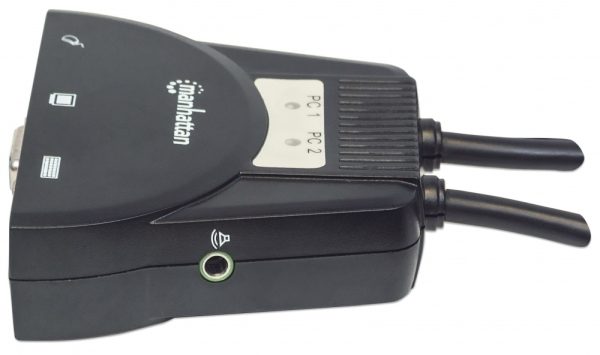 Switch Manhattan KVM 151245, 2x USB, 2x VGA VGA 3.5MM 1920X1440 CON CABLES - Image 4