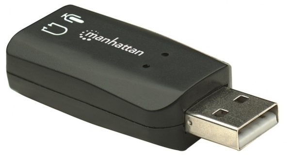 Adaptador de Audio Manhattan  3-D USB de Alta Velocidad, 5.1 SONIDO 5.1 USB A 3.5MM - Image 2