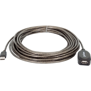 Cable Manhattan  USB A Macho - USB A Hembra, 10 Metros, Negro ACTIVA ENCADENABLE X3 M-H