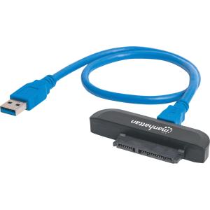 Manhattan Adaptador SuperSpeed USB 3.0 Macho - SATA 2.5' Macho, 40cm  3.0 A SATA DISCO DURO 2.5  5GBPS