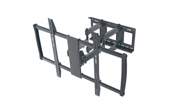 Manhattan Soporte para Pared para Pantallas 60' a 100' o 80KGs, Negro  Y CURVA ARTICULADO 60  A 100  80KG