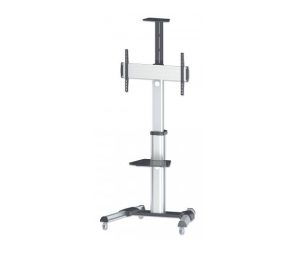 Manhattan Soporte Tipo Carrito para Pantallas 37' a 70' o 50KGs, Negro/Plata  A 70  50KG ROTACION TV AJUSTABLE