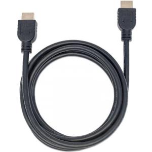 Manhattan Cable HDMI Macho - HDMI Macho, 2 Metros, Negro ETHERNET 3D 4K M-M VELOCIDAD 2.0