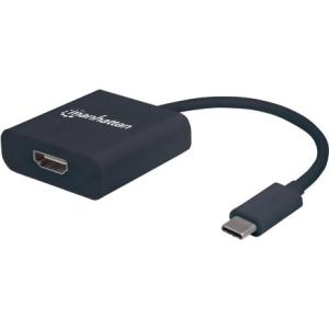 Manhattan Adaptador USB-C 3.1 Macho - HDMI Hembra, Negro USB-C 3.1 A HDMI 4K MACHO-HEMBRA