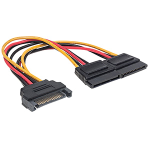 Manhattan Cable SATA Hembra - 2x SATA Macho, 15cm SATA 0.15M X2 1 MACHO A 2 HEMBRA