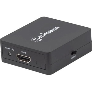 Manhattan Video Splitter HDMI, 2 Puertos de Video 1 IN : 2 OUT  ALIMENTADO POR USB.