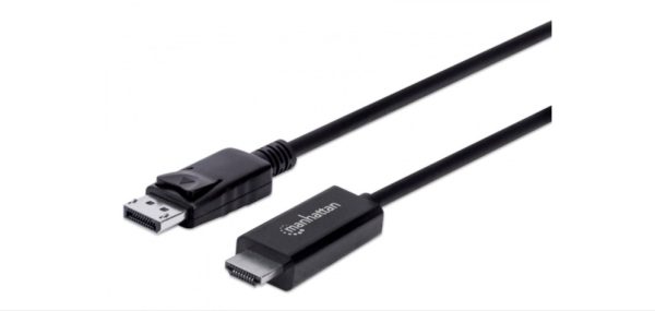Manhattan Cable DisplayPort Macho - HDMI Macho, 1.8 Metros, 4K, Negro 1.8M