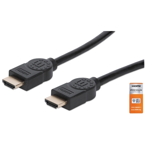 Manhattan cable HDMI 1 m HDMI tipo A (Estándar) Negro CERTIFICADO M-M