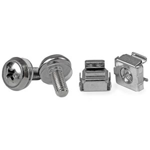 StarTech.com Pack de 50 Tornillos de Montaje y Tuercas Enjauladas M5 para Rack Gabinete de Servidores MONTAJE Y TUERCAS ENJAULADAS M5 .