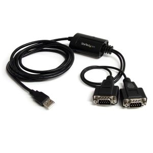 StarTech.com Cable USB A ? 2x Serial DB9, 1.83 Metros PUERTOS SERIAL CON RETENCION COM.