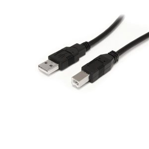 StarTech.com Cable USB A Macho - USB B Macho, 10 Metros, Negro USB A A USB B MACHO A MACHO