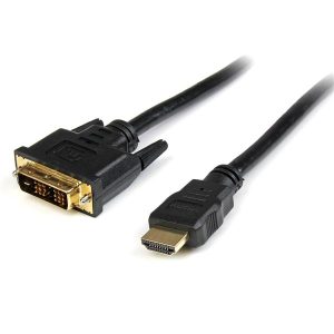 StarTech.com Cable Adaptador HDMI Macho - DVI-D Macho, 1.83 Metros, Negro HDMI A DVI-D DE 1.8M            .