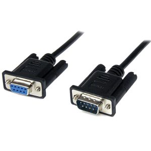 StarTech.com Cable Módem Serial DB-9 Macho - DB-9 Hembra, 1 Metro, Negro NULL SERIAL DB9 HEMBRA A MACHO  .