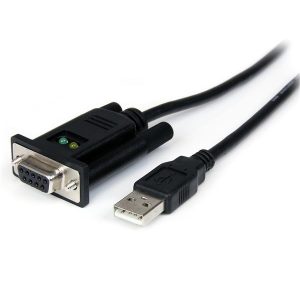 StarTech.com Cable USB - RS-232, 1 Metro, Negro USB A MODEM NULL SERIAL DB9 FTDI.