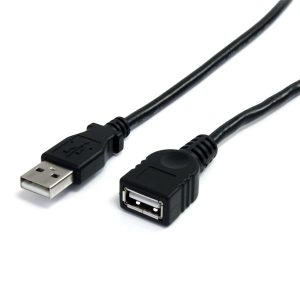 Cable de Extensión StarTech.com USB 2.0 A Macho - USB A Hembra, 3 Metros, Negro MACHO A HEMBRA COLOR NEGRO