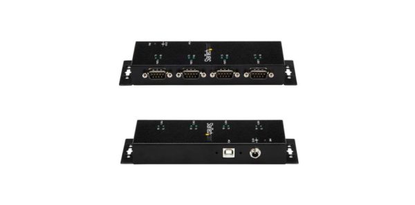 StarTech.com Hub Concentrador Adaptador USB a Serial RS232 DB9, 4 Puertos, Negro RS232 DB9 DE 4 PUERTOS DE RIEL DIN - Image 2