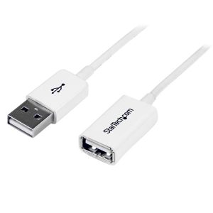 StarTech.com Cable USB 2.0 A Macho - USB A Hembra, 1 Metro, Blanco USB 2.0 MACHO A HEMBRA BLANCO   .