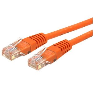 StarTech.com Cable Patch Cat6 UTP Moldeado RJ-45 Macho - RJ-45 Macho, 1.8 Metros, Naranja ETHERNET GIGABIT MOLDEADO NARANJ.