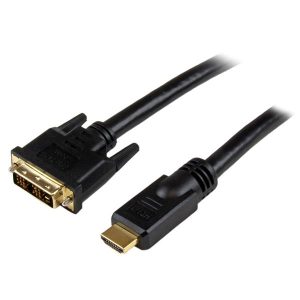 StarTech.com Cable HDMI Macho - DVI-D Macho, 7.6 Metros, Negro A DVI-D MACHO A MACHO           .