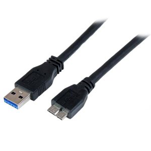 StarTech.com Cable USB 3.0 A Macho - Micro USB B Macho, 1 Metro, Negro USB A M A M CERTIFICADO SS      .