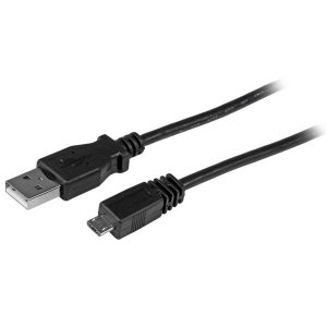 Startech.com Cable USB 2.0, USB A Macho - Micro USB B Macho, 1.8 Metros, Negro A MACHO A MICRO B MACHO         .