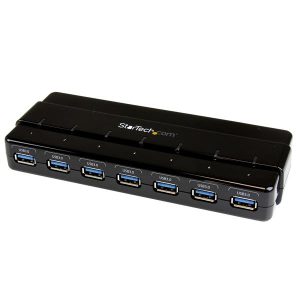 StarTech.com Concentrador USB 3.0 de 7 Puertos - Hub de Escritorio 7 PUERTOS CON ALIMENTACION