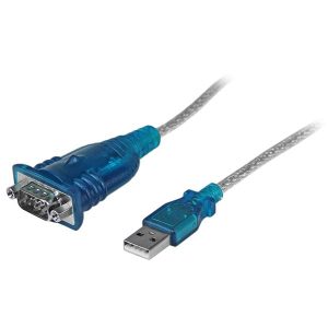 Cable Startech.com Adaptador USB 2.0 A Macho - RS-232 de 1 Puerto Serial DB9 Macho, 43cm, Azul/Plata RS232 1 PUERTO SERIAL DB9       .