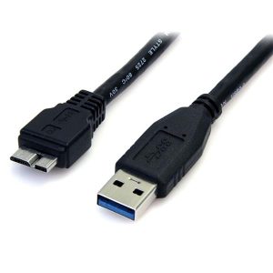 StarTech.com Cable USB 3.0 Super Speed, USB A Macho - Micro USB B Macho, 50cm, Negro A USB A MACHO A MACHO           .