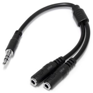 StarTech.com Adaptador Mini-Jack 3.5mm 3-pin Macho - 2x Mini-Jack 3-pin Hembra, 20cm AUDIFONOS SPLITTER EN Y M A 2XH
