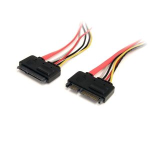 Cable de Poder Startech.com SATA Macho - SATA Hembra, 30cm 22 PIN SERIAL ATA MACHO HEMBRA  .