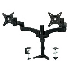 StarTech.com Soporte con Brazos Articulados para 2 Monitores 12'-24', max. 13.6KGs SOPORTE CON MASTIL PARA MESA