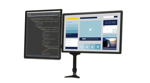 StarTech.com Soporte con Brazos Articulados para 2 Monitores 12'-24', max. 13.6KGs SOPORTE CON MASTIL PARA MESA - Image 2