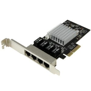 StarTech.com Tarjeta de Red PCI Express Ethernet Gigabit con 4 Puertos RJ-45 Chipset Intel i350 ETHERNET GIGABIT 4 PUERTOS