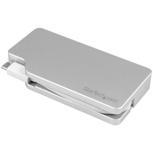 StarTech.com Adaptador 4 en 1 de Audio y Video para Viajes, USB-C a VGA, DVI, HDMI o mini DispayPort HDMI O MINI DISPAYPORT 4K       .