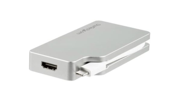 StarTech.com Adaptador 4 en 1 de Audio y Video para Viajes, USB-C a VGA, DVI, HDMI o mini DispayPort HDMI O MINI DISPAYPORT 4K       . - Image 2