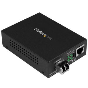 StarTech.com Convertidor de Medios Ethernet Gigabit a Fibra Multimodo LC, 550 Metros MULTIMODO ETHERNET 1GB 550M     .