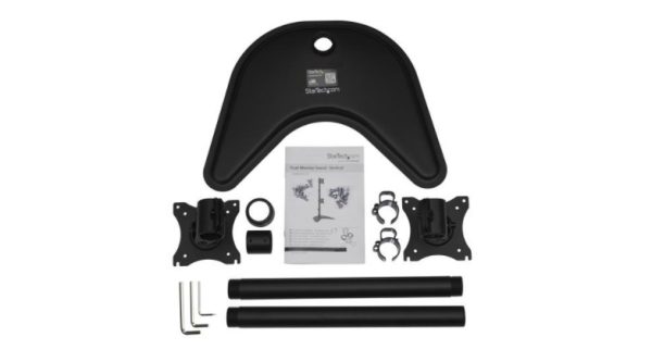 StarTech.com Soporte Vertical para 2 Monitores 13" - 27", hasta 10kg, Negro MONITORES BASE AJUSTABLE VESA - Image 2