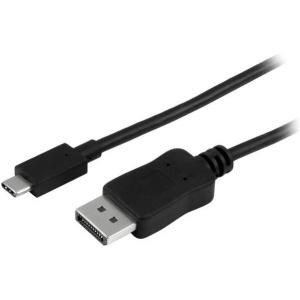 StarTech.com Cable USB-C Macho - DisplayPort Macho, 1.8 Metros, Negro .