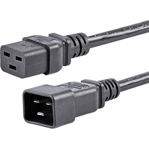 StarTech.com Cable de Poder C20 Acoplador Macho - C19 Acoplador Hembra, 1.8 Metros, Negro .