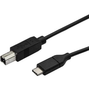 StarTech.com Cable USB-C Macho - USB-B Macho para Impresora, 3 Metros, Negro PRESORA USB TIPO C A USB B
