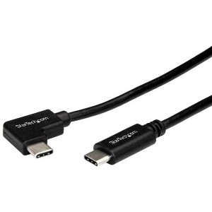 StarTech.com Cable en Angulo, USB C Macho - USB C Macho, 1 Metro, Negro A LA DERECHA USB TIPO C USBC