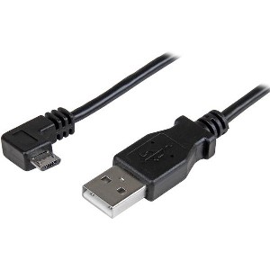 StarTech.com Cable Micro USB Acodado a la Derecha, 50cm, Negro LA DERECHA PARA SMARTPHONES