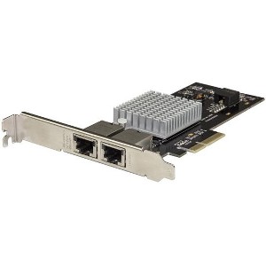 StarTech.com Tarjeta de Red PCI Express con 2 Puertos 10GBase-T, 10000 Mbit/s PUERTOS 10GBASE-T NBASE-T X550