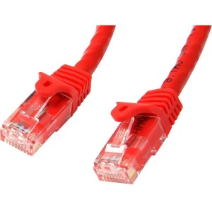 StarTech.com Cable Patch Cat6 UTP sin Enganches RJ-45 Macho - RJ-45 Macho, 1 Metro, Rojo CAT6 ETHERNET RJ45 SNAGLESS